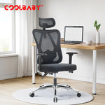 Load image into Gallery viewer, Ergonomic Office Chair – High Back Desk Chair with Adjustable Lumbar Support, 3D Metal Headrest and Armrests – 130° Computer Chair Mesh Rocking Chair, Black-GCC Home Center