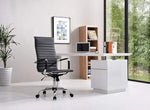 Load image into Gallery viewer, Ergonomic Office Chair with Height Adjustable Seat, PU Chrome High-Back-GCC Home Center