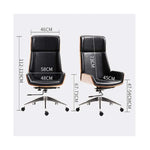 Load image into Gallery viewer, Ergonomic White Faux Leather Office Chair with Solid Wood Back & Adjustable Headrest - Comfortable, Easy Assembly-GCC Home Center