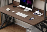 Load image into Gallery viewer, Executive Industrial Computer Desk, Gaming Desk Metal and Wood, Home or Office Desk, with Storage Shelves-GCC Home Center