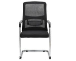 Load image into Gallery viewer, Executive Mesh Visitor Chair for Office, With Steel Frame & Modern Design - Black-GCC Home Center