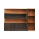 Load image into Gallery viewer, Executive Office Cabinet With Luxury Leather Finish - Rich Brown Finish-GCC Home Center