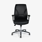 Load image into Gallery viewer, Executive Office Chair, Metal/Chrome Wheel Base - Black-GCC Home Center