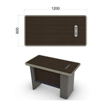 Load image into Gallery viewer, Executive Office Table, Modern Office Desk With Storage Cabinets - Brown-GCC Home Center