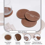 Load image into Gallery viewer, Faux Leather Table Runner 35.5x91.5 cm ā Brown