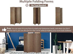 Load image into Gallery viewer, Foldable Hand-Woven Room Divider – 4 Panel Rattan Partition Screen, 200 x 180 cm – Privacy Separator for Bedroom, Office, Living Room, Hotel