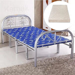 Load image into Gallery viewer, Folding Bed with Medicated Mattress Single Mattress Size 90x190 CM, Steel Frame Size 90x190cm-GCC Home Center
