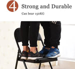 Load image into Gallery viewer, Folding Chair With Padded Seats Multi Functional Portable Chair For Home Dining Office - Black-GCC Home Center