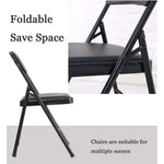 Load image into Gallery viewer, Arabian Mall Multi-Functional Folding Chair with Padded Seat (Black)