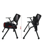 Load image into Gallery viewer, Folding Heavy Duty Chair with Wheels & Foldable Arm Tablet for Home | School | Study Chair-GCC Home Center