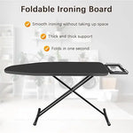 Load image into Gallery viewer, Folding Ironing Board with Iron Rest – Heavy Duty, Height Adjustable, Heat-Resistant Cover – 110 x 30 cm – Portable Iron Table for Apartments & Small Spaces