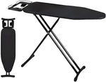 Load image into Gallery viewer, Folding Ironing Board with Iron Rest – Heavy Duty, Height Adjustable, Heat-Resistant Cover – 110 x 30 cm – Portable Iron Table for Apartments & Small Spaces