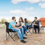 Load image into Gallery viewer, Folding Moon Chair, Portable Lightweight Camping Chair with Side Pocket, Foldable Backpacking Chair-GCC Home Center