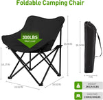 Load image into Gallery viewer, Folding Moon Chair, Portable Lightweight Camping Chair with Side Pocket, Foldable Backpacking Chair-GCC Home Center