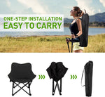 Load image into Gallery viewer, Folding Moon Chair, Portable Lightweight Camping Chair with Side Pocket, Foldable Backpacking Chair-GCC Home Center