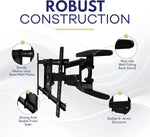Load image into Gallery viewer, Full Motion TV Wall Mount for 40-85 Inch LED, LCD, OLED & Smart TVs | Heavy Duty Double Arm TV Bracket | Tilt +5°/-15°, Swivel 180°, Extends 57-517mm | Max VESA 600x400mm | Supports Up to 50kg