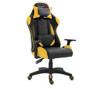 Load image into Gallery viewer, Gaming Chair Swivel Tilt Tension Adjustable PU Leather High Back Chair - Yellow-GCC Home Center