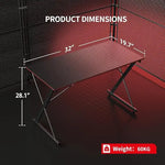 Load image into Gallery viewer, Gaming Desk – PC Computer Desk for Home Office and Gamers