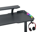 Load image into Gallery viewer, Gaming Desk Table With light, Computer Desk, Cup Holder and Headphone Hook Gamer Workstation Game Table-GCC Home Center