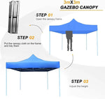 Load image into Gallery viewer, COOLBABY Gazebo 3x3 M Portable event Canopy Tent-Pop Up Instant Shelter Sun Protection Shade for Outdoor Camping Picnics Beach Garden Sports Party-Camping Tent (Blue)