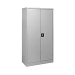 Load image into Gallery viewer, GCC HOME 2-Door Steel Cabinet with Lockable Doors & Adjustable Shelves – Durable Grey Aluminum Wardrobe for Home & Office Storage-GCC Home Center