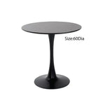 Load image into Gallery viewer, Glossy Round HDF Table with Powder-Coated Metal Legs