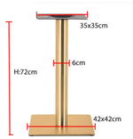 Load image into Gallery viewer, Gold Plated Square Table Base for a Luxurious & Modern Look