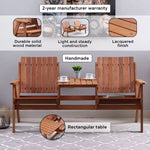Load image into Gallery viewer, Handcrafted Outdoor 2-Seater Set β Solid Wood with Lacquered Finish