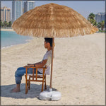 Load image into Gallery viewer, Hawaiian Style Straw Outdoor Umbrella without Base