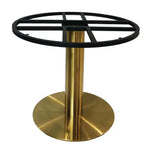 Load image into Gallery viewer, Heavy Duty Round Gold-Plated Stainless Steel Table Base