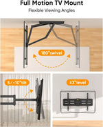 Load image into Gallery viewer, Heavy Duty XXL Full Motion TV Wall Mount for 55-120 inch Extra Large TVs 98" 100",Holds 275 lbs, Max VESA 900x600, 42.9" Extension Long Arm TV Mount Swivel,Tilt,Preassembled,16-24” Studs
