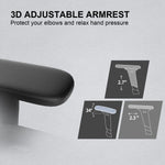 Load image into Gallery viewer, High Back Ergonomic Mesh Chair with 3D Armrests and Lumbar Support, Adjustable Height, with Caster Wheel (Black)-GCC Home Center