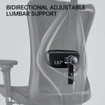 Load image into Gallery viewer, High Back Ergonomic Mesh Chair with 3D Armrests and Lumbar Support, Adjustable Height, with Caster Wheel (Black)-GCC Home Center
