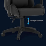 Load image into Gallery viewer, High Back Ergonomic Swivel Gaming Chair With Adjustable Backrest-GCC Home Center