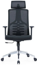 Load image into Gallery viewer, High Back Ergonomic Swivel Office Chair – Mesh Design with Adjustable Headrest & Lumbar Support