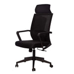 Load image into Gallery viewer, High Back Office Chair With Height Adjustable, Lumbar Support And 5 Swivel Wheels-GCC Home Center