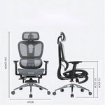 Load image into Gallery viewer, High Back Thick Cushion Computer Chair with Headrest and 3D Armrests, Adjustable Height Home Gaming Chair (Grey),-GCC Home Center