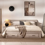 Load image into Gallery viewer, High-Quality Bed with Drawers And Headboard