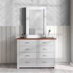 Load image into Gallery viewer, High-Quality MDF White Dressing Table with Mirror