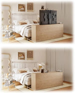 Load image into Gallery viewer, Home Height Adjustable Motorized TV Lift Mount with Remote Control 32"-139