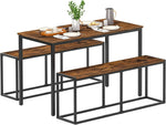 Load image into Gallery viewer, HOOBRO Wooden Dining Bench, Extra Long Dining Bench for Dining Table, Vintage Dining Bench Wood with Steel Frame, Industrial Entryway Bench for Kitchen, Dining Room, Rustic Brown and Black EBF12CD01