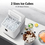 Load image into Gallery viewer, Ice Maker, Automatic Ice Making, Portable And Compact, Fast Ice Making, 2 Sizesice Cubes, Transparent View Window, Self-Cleaning 0.01 W ICM2011B White