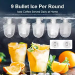 Load image into Gallery viewer, Ice Maker Countertop, Portable Ice Machine with Basket and Scoop,26 Lbs/24h,9 Ice Cubes Ready in 7 Mins, 2 Sizes of Bullet Ice for Home, Kitchen,Camping,Rv