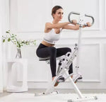 Load image into Gallery viewer, Indoor Exercise Machine,12-Speed Resistance Adjustment, Aerobic Exercise Training,White