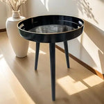 Load image into Gallery viewer, Indoor Tray Side Table β Plastic Tabletop with 17.7" Wooden Legs