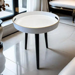 Load image into Gallery viewer, Indoor Tray Side Table β Plastic Tabletop with 17.7" Wooden Legs
