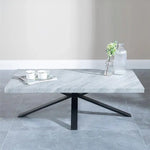 Load image into Gallery viewer, Industrial Coffee Table with Black Spider Legs