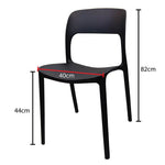 Load image into Gallery viewer, Jilphar Furniture Modern Polypropylene Armless Dining Chair JP1350-GCC Home Center