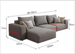 Load image into Gallery viewer, Karnak Sectional Sofa With Cushions L-Shaped Comfortable Living Room Sofa Color (Brown)-GCC Home Center