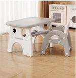 Load image into Gallery viewer, Kids Activity Table and Chair Set – Multifunctional Toddler Table with Ergonomic Chair & Storage, Grey